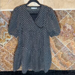 Zara Kids Black and Silver Party Dress Size 11-12